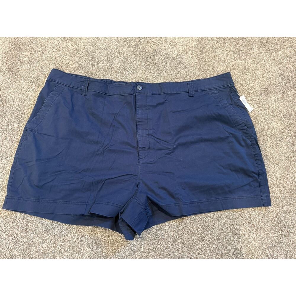 Old Navy Shorts OG Chino Women's 4x High Rise Navy Blue NWT 98% Cotton
